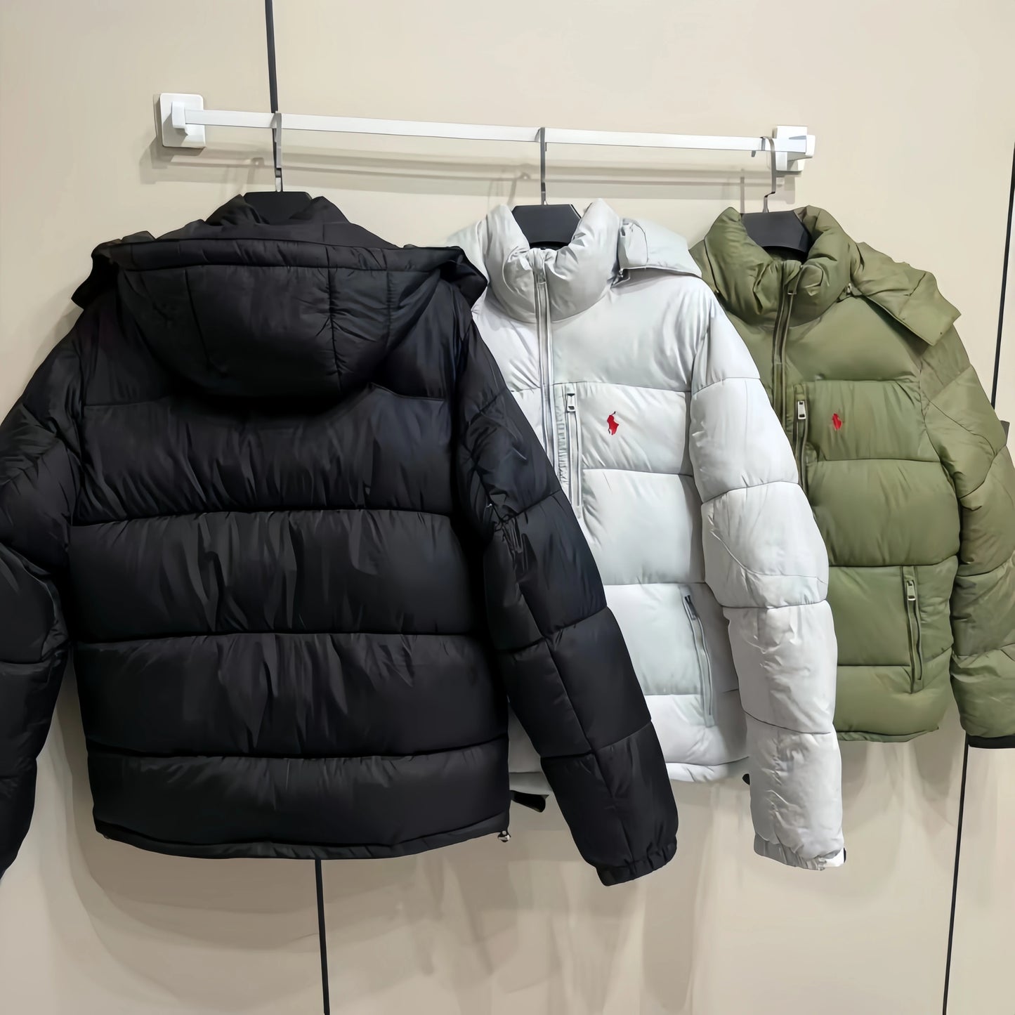 Customized Oversized Duck Down Jacket Winter Coat Embroidered Feather Casual logo Men's Jacket