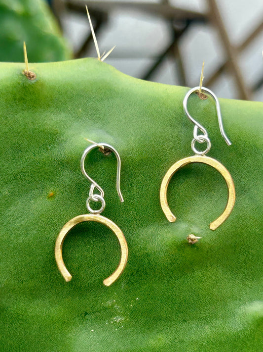Lucky Horseshoe Drop Earrings