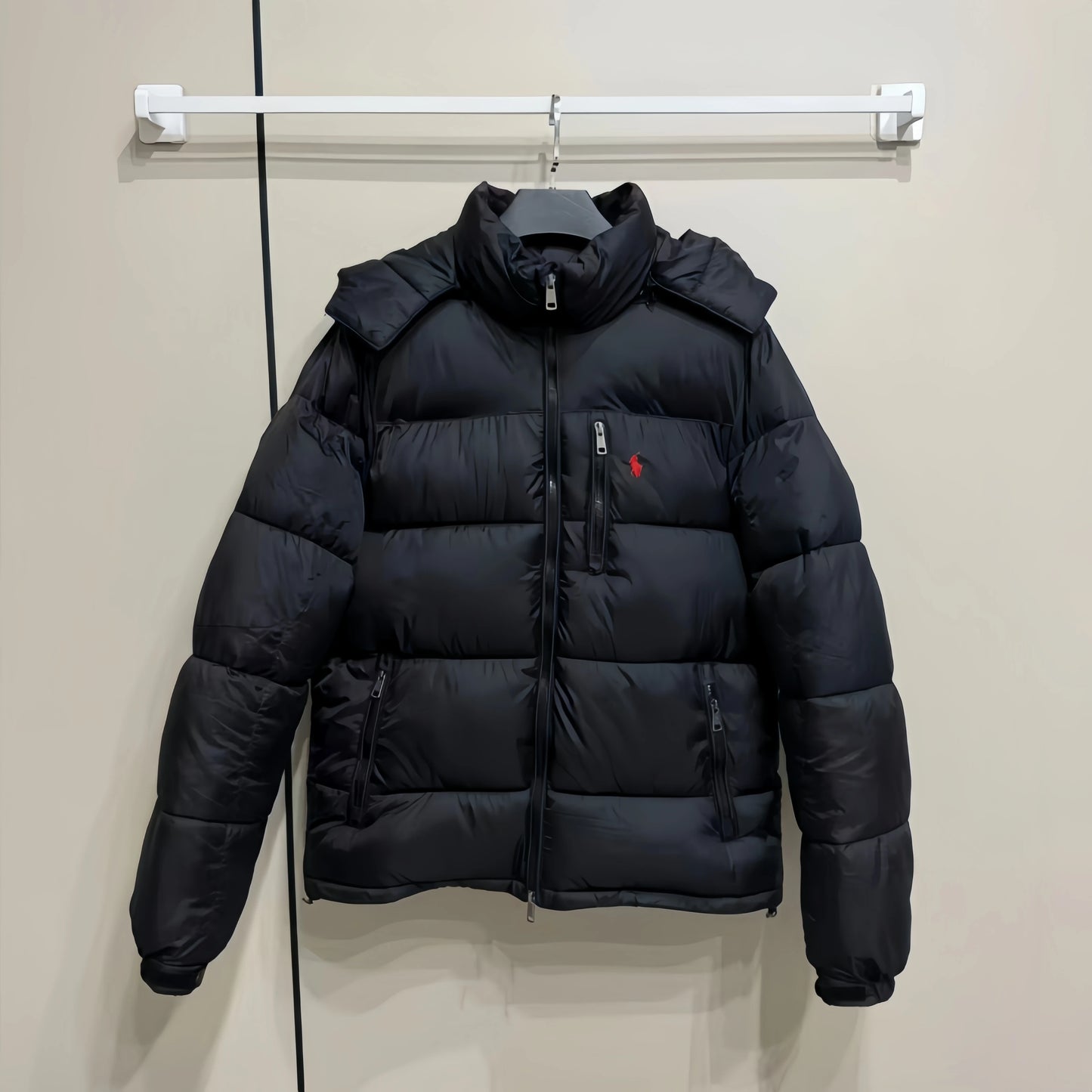 Customized Oversized Duck Down Jacket Winter Coat Embroidered Feather Casual logo Men's Jacket