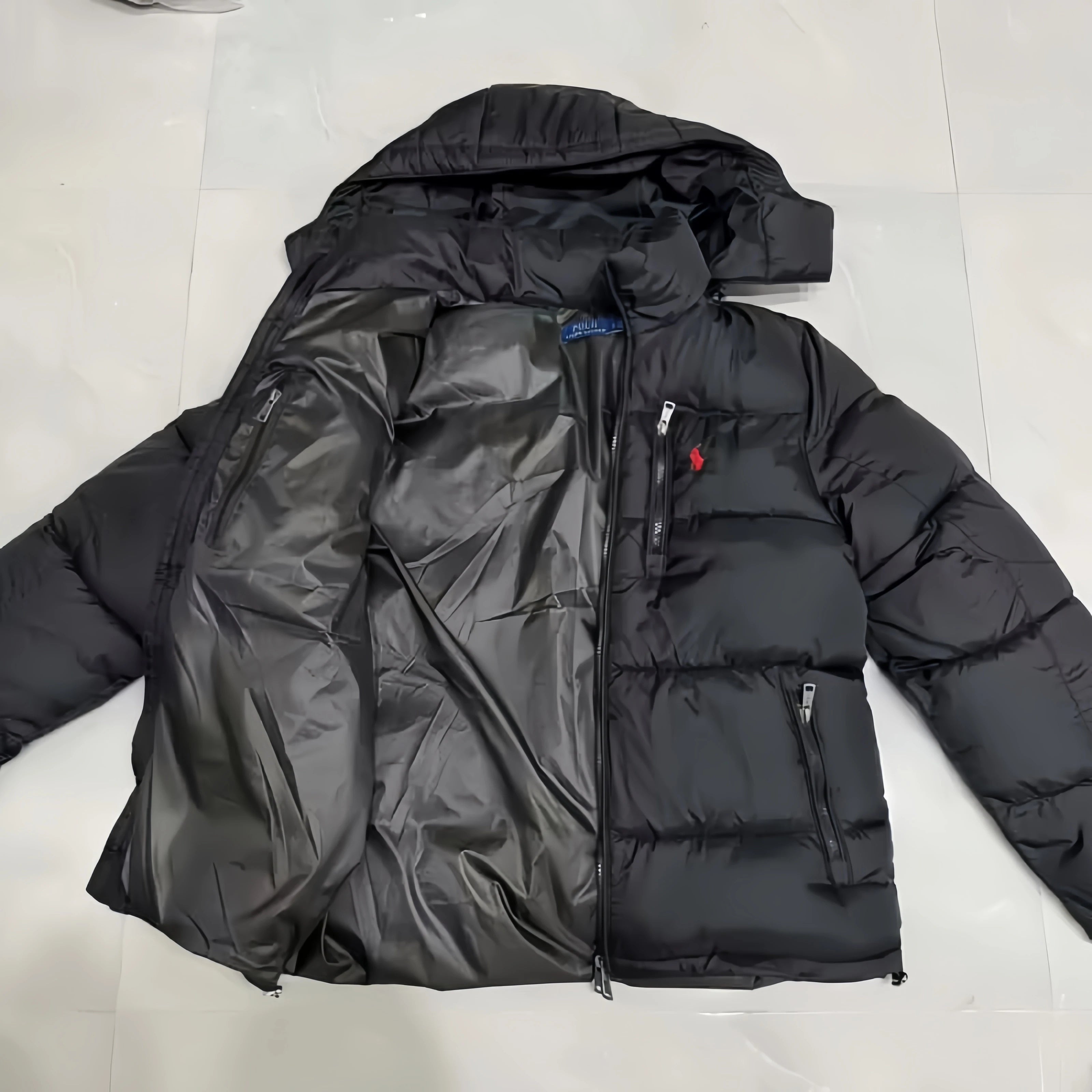 Customized Oversized Duck Down Jacket Winter Coat Embroidered Feather Casual logo Men's Jacket